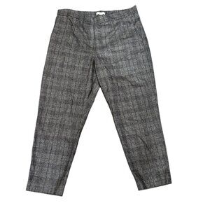 Babaton Wool Cashmere Windowpane Pants Size 16 Tailored Plaid Trouser Aritzia